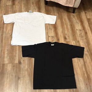 Black and White Short Sleeve Men's Tees